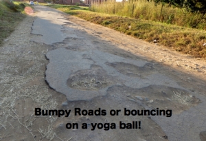 bumpy road